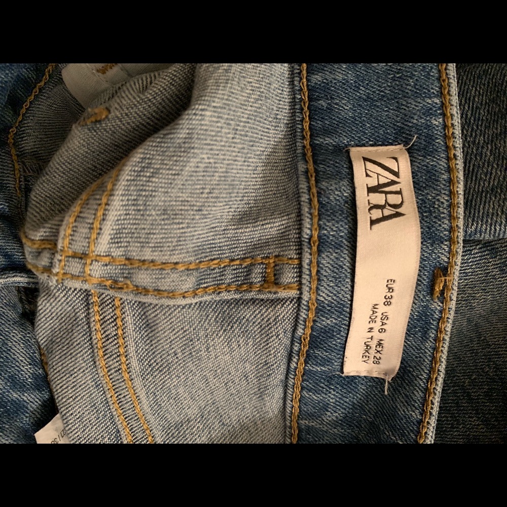 High Waist Zara fringe jeans